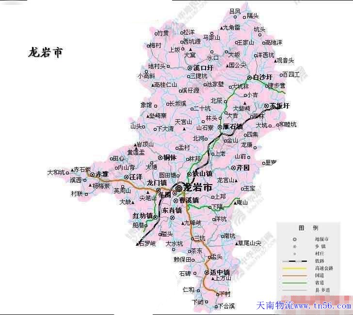 東莞到龍巖市地圖 www.wateresource.com.cn